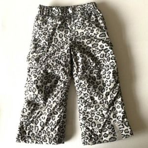 HANNA ANDERSSON LEOPARD SNOWBOARD SKI SNOW PANTS
